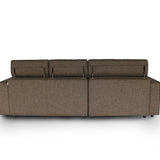 KARL SA Fabric with Adjustable Headrests L-Shape Sofa
