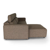 KARL SA Fabric with Adjustable Headrests L-Shape Sofa