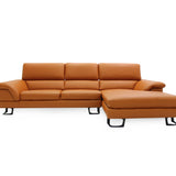 KORUS Leather Adjustable Headrest Modular Sofa