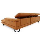 KORUS Leather Adjustable Headrest Modular Sofa