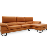 KORUS Leather Adjustable Headrest Modular Sofa