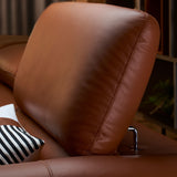 KORUS Leather Adjustable Headrest Modular Sofa