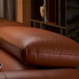 KORUS Leather Adjustable Headrest Modular Sofa