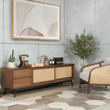 NASH rattan fabric armchair