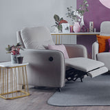 HOMER Fabric High Backrest with USB Ports Motorised Recliner Sofa