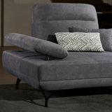 TRUSO Fabric Push Back with Adjustable Arms Sofa