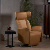 WINGBACK Leather Motorised Recliner Armchair
