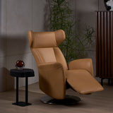 WINGBACK Leather Motorised Recliner Armchair