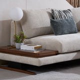 EVITA Large Modular Fabric Sofa with Removable Cushion Covers