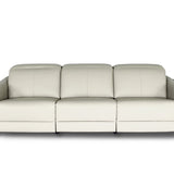 PENNA Leather Motorised Recliner with Adjustable Headrests Modular Sofa