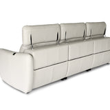 PENNA Leather Motorised Recliner with Adjustable Headrests Modular Sofa