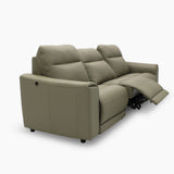 GRANDE Leather with High Backrests Motorised Recliner Sofa