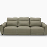 GRANDE Leather with High Backrests Motorised Recliner Sofa