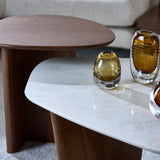 ARC Quartz Top with Marble Accents Coffee Table