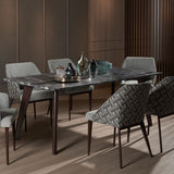 BLACK BEAUTY Granite Dining Table with HATCH Dining Chairs