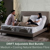 DRIFT Adjustable Bed + Natura Mattress and USB Ports