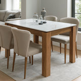 MAX NEZZO Sintered Stone Top Dining Table and ANNE Dining Chairs