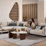 EVITA Large Modular Fabric Sofa with Removable Cushion Covers