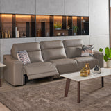 GRANDE Leather with High Backrests Motorised Recliner Sofa