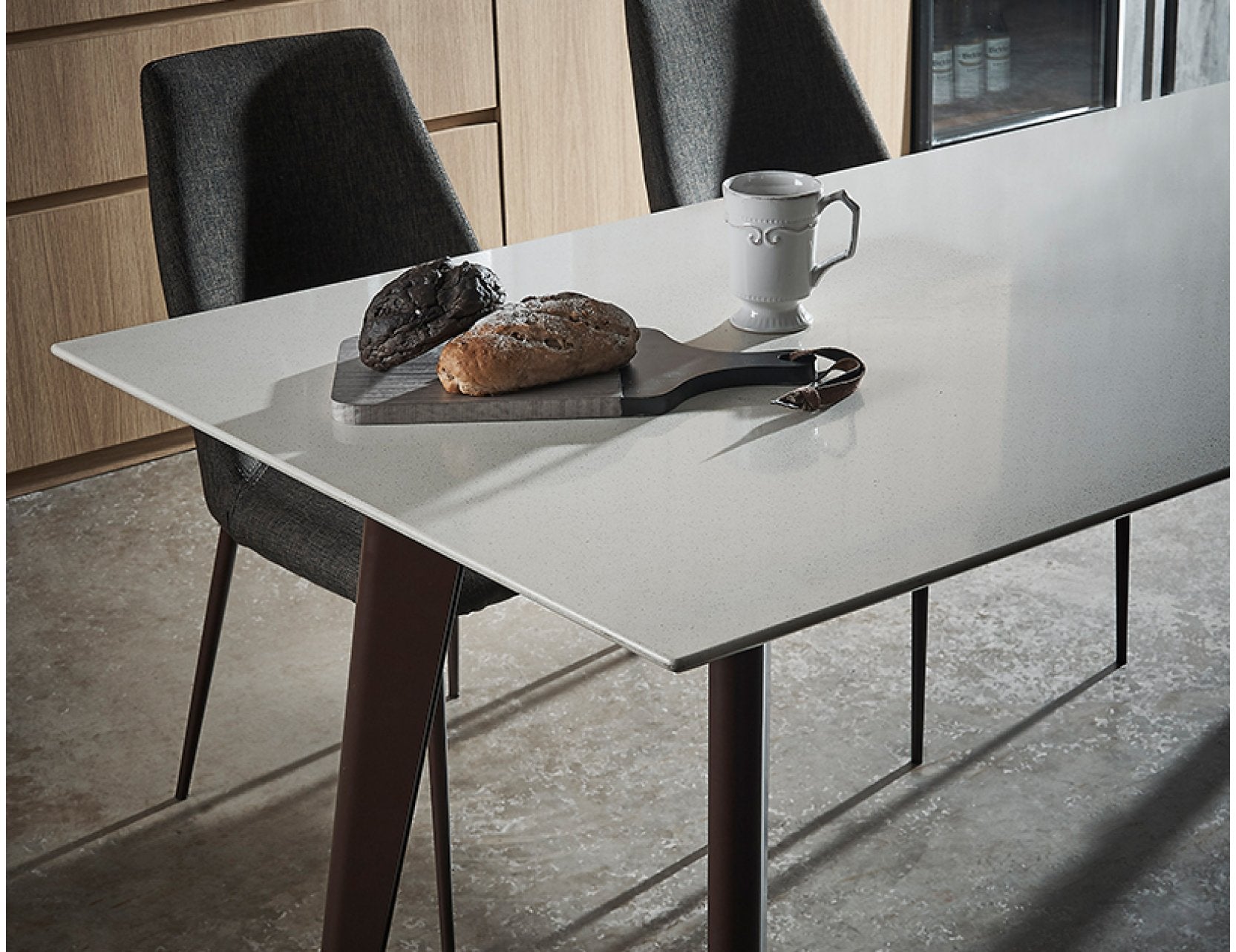 KAY Quartz Top Dining Table – Cellini Design Center Pte Ltd