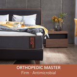 ORTHOPEDIC MASTER Sanitized® Antimicrobial High Resilience Foam Responsive Coil Support Mattress