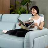 HIRO Modular Leather Sofa with Adjustable Headrest