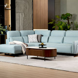 HIRO Modular Leather Sofa with Adjustable Headrest