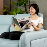 HIRO Modular Leather Sofa with Adjustable Headrest