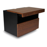 SLIDE Walnut Bedside Table