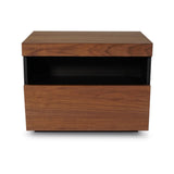 SLIDE Walnut Bedside Table