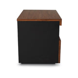 SLIDE Walnut Bedside Table