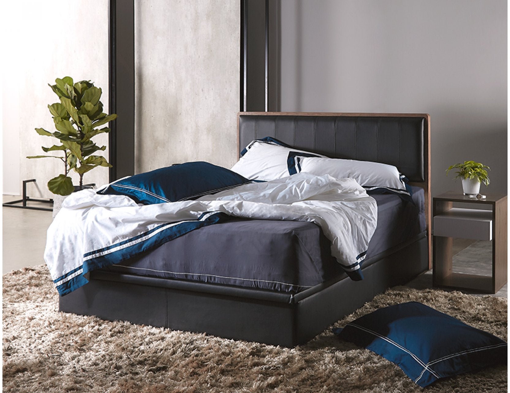 Trinity bed frame with lift up storage function