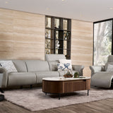 VISO Leather Motorised Adjustable Headrest Recliner sofa