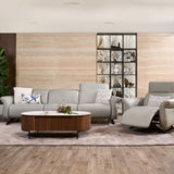 VISO Leather Motorised Adjustable Headrest Recliner sofa