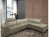 Pac L-Shape Motorised Leather Recliner Sofa