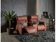 Sho Motorised Leather Recliner Sofa With Storage Box and Cupholders | All Seats Reclinable
