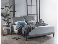 Gaze Bed Frame With Tilting HeadBoard in Half Leather