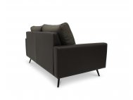 Dansk Fabric Sofa with Faux Leather Armrest