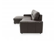 Tres L-Shape Leather Sofa with High Backrest