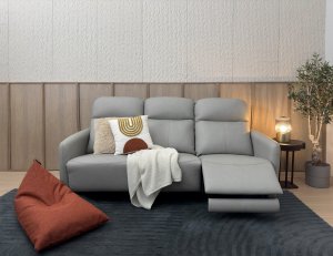 Homer Motorised Full Leather Modular Recliner Sofa